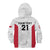 Poland Rugby Custom Kid Hoodie Biało-czerwoni The White and Reds Sporty Pattern - Wonder Print Shop