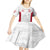 Poland Rugby Custom Kid Short Sleeve Dress Biało-czerwoni The White and Reds Sporty Pattern - Wonder Print Shop