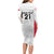 Poland Rugby Custom Long Sleeve Bodycon Dress Biało-czerwoni The White and Reds Sporty Pattern - Wonder Print Shop