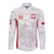 Poland Rugby Custom Long Sleeve Button Shirt Biało-czerwoni The White and Reds Sporty Pattern - Wonder Print Shop