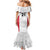 Poland Rugby Custom Mermaid Dress Biało-czerwoni The White and Reds Sporty Pattern - Wonder Print Shop