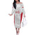 Poland Rugby Custom Off The Shoulder Long Sleeve Dress Biało-czerwoni The White and Reds Sporty Pattern - Wonder Print Shop