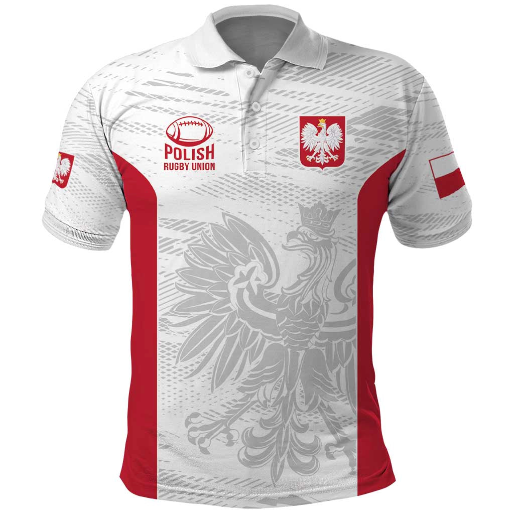 Poland Rugby Custom Polo Shirt Biało-czerwoni The White and Reds Sporty Pattern - Wonder Print Shop