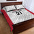 Poland Rugby Custom Quilt Bed Set Biało-czerwoni The White and Reds Sporty Pattern - Wonder Print Shop