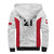 Poland Rugby Custom Sherpa Hoodie Biało-czerwoni The White and Reds Sporty Pattern - Wonder Print Shop