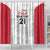 Poland Rugby Custom Shower Curtain Biało-czerwoni The White and Reds Sporty Pattern