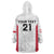 Poland Rugby Custom Wearable Blanket Hoodie Biało-czerwoni The White and Reds Sporty Pattern