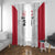 Poland Rugby Custom Window Curtain Biało-czerwoni The White and Reds Sporty Pattern - Wonder Print Shop