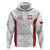 Poland Rugby Custom Zip Hoodie Biało-czerwoni The White and Reds Sporty Pattern - Wonder Print Shop