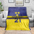 Sweden Rugby Custom Blanket Three Crowns of Sweden Blue Pattern