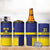 Sweden Rugby Custom 4 in 1 Can Cooler Tumbler Three Crowns of Sweden Blue Pattern LT9 - Wonder Print Shop