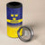 Sweden Rugby Custom 4 in 1 Can Cooler Tumbler Three Crowns of Sweden Blue Pattern LT9 - Wonder Print Shop