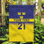 Sweden Rugby Custom Garden Flag Three Crowns of Sweden Blue Pattern - Wonder Print Shop