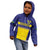 Sweden Rugby Custom Kid Hoodie Three Crowns of Sweden Blue Pattern - Wonder Print Shop