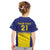 Sweden Rugby Custom Kid T Shirt Three Crowns of Sweden Blue Pattern - Wonder Print Shop