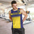 Sweden Rugby Custom Men Tank Top Three Crowns of Sweden Blue Pattern