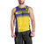 Sweden Rugby Custom Men Tank Top Three Crowns of Sweden Blue Pattern