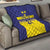 Sweden Rugby Custom Quilt Three Crowns of Sweden Blue Pattern - Wonder Print Shop