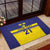 Sweden Rugby Custom Rubber Doormat Three Crowns of Sweden Blue Pattern - Wonder Print Shop