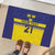 Sweden Rugby Custom Rubber Doormat Three Crowns of Sweden Blue Pattern - Wonder Print Shop