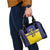 Sweden Rugby Custom Shoulder Handbag Three Crowns of Sweden Blue Pattern