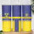 Sweden Rugby Custom Skinny Tumbler Three Crowns of Sweden Blue Pattern