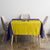 Sweden Rugby Custom Tablecloth Three Crowns of Sweden Blue Pattern - Wonder Print Shop