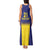 Sweden Rugby Custom Tank Maxi Dress Three Crowns of Sweden Blue Pattern