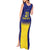 Sweden Rugby Custom Tank Maxi Dress Three Crowns of Sweden Blue Pattern