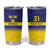 Sweden Rugby Custom Tumbler Cup Three Crowns of Sweden Blue Pattern