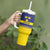 Sweden Rugby Custom Tumbler With Handle Three Crowns of Sweden Blue Pattern