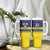 Sweden Rugby Custom Tumbler With Handle Three Crowns of Sweden Blue Pattern