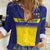 Sweden Rugby Custom Women Casual Shirt Three Crowns of Sweden Blue Pattern