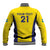 Sweden Rugby Custom Baseball Jacket Three Crowns of Sweden Gold Pattern LT9 - Wonder Print Shop