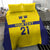 Sweden Rugby Custom Bedding Set Three Crowns of Sweden Gold Pattern LT9 - Wonder Print Shop