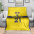 Sweden Rugby Custom Blanket Three Crowns of Sweden Gold Pattern