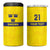 Sweden Rugby Custom 4 in 1 Can Cooler Tumbler Three Crowns of Sweden Gold Pattern LT9 - Wonder Print Shop