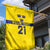 Sweden Rugby Custom Garden Flag Three Crowns of Sweden Gold Pattern - Wonder Print Shop