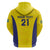 Sweden Rugby Custom Hoodie Three Crowns of Sweden Gold Pattern - Wonder Print Shop