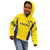 Sweden Rugby Custom Kid Hoodie Three Crowns of Sweden Gold Pattern - Wonder Print Shop