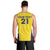 Sweden Rugby Custom Men Tank Top Three Crowns of Sweden Gold Pattern