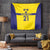 Sweden Rugby Custom Tapestry Three Crowns of Sweden Gold Pattern - Wonder Print Shop