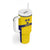 Sweden Rugby Custom Tumbler With Handle Three Crowns of Sweden Gold Pattern