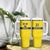 Sweden Rugby Custom Tumbler With Handle Three Crowns of Sweden Gold Pattern