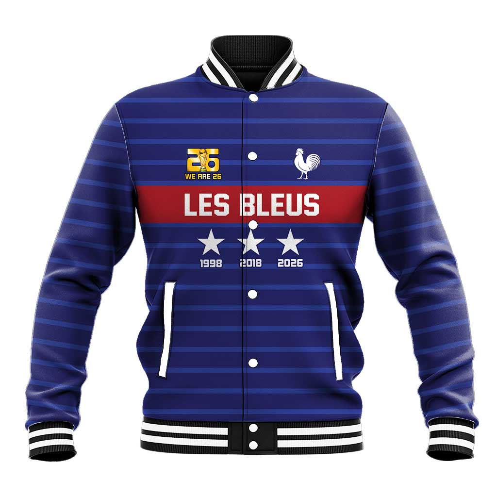 Custom France WC26 Future Champions Baseball Jacket Past Champions Future Legends - Wonder Print Shop