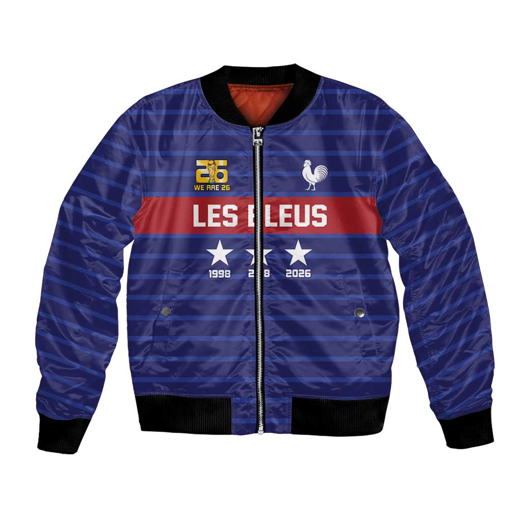 Custom France WC26 Future Champions Bomber Jacket Past Champions Future Legends - Wonder Print Shop