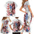 Personalized United States Rugby Family Matching Short Sleeve Bodycon Dress and Hawaiian Shirt American Bald Eagle - Wonder Print Shop