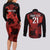 Custom Canada Rugby Couples Matching Long Sleeve Bodycon Dress and Long Sleeve Button Shirt Maple Leaf With Sporty Style LT9 - Wonder Print Shop