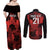 Custom Canada Rugby Couples Matching Off Shoulder Maxi Dress and Long Sleeve Button Shirt Maple Leaf With Sporty Style LT9 - Wonder Print Shop