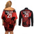 Custom Canada Rugby Couples Matching Off Shoulder Short Dress and Long Sleeve Button Shirt Maple Leaf With Sporty Style LT9 - Wonder Print Shop